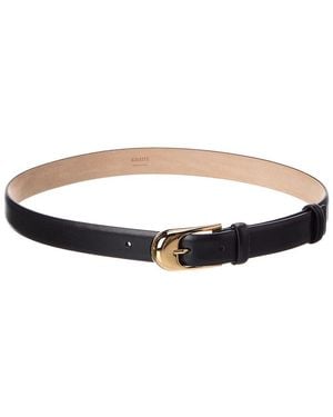 KHAITE Dome Leather Belt - Black
