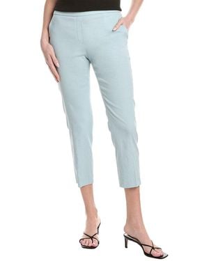 Theory Treeca Linen-Blend Pant - Blue