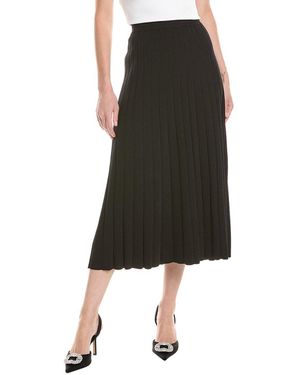 MICHAEL Michael Kors Ribbed Midi Skirt - Black