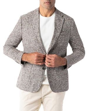Robert Talbott Wright Wool-Blend Knit Blazer - Gray