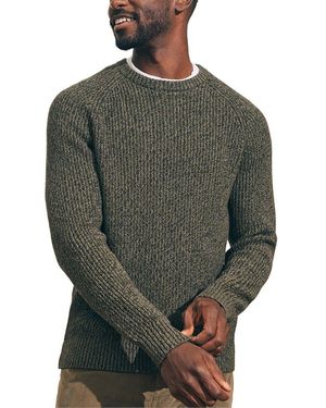 Faherty Marled Cashmere-blend Crewneck Jumper - Green