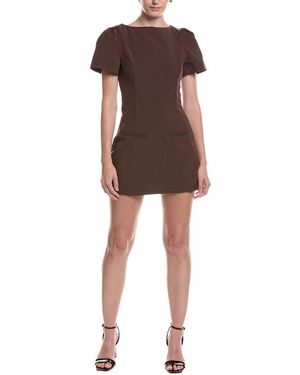 Moonsea Mini Cocktail Dress - Brown