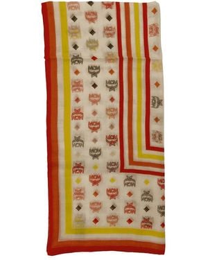 MCM Silk-Blend Scarf - White