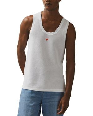 Reiss Rush Sleeveless Knitted Top - Gray