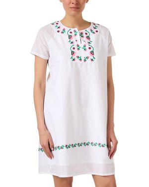 Ro's Garden Norah Midi Shift Dress - White