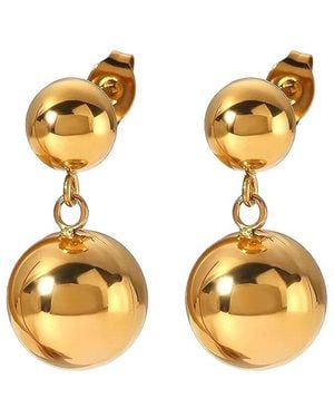 Liv Oliver 18K Plated Earrings - Metallic