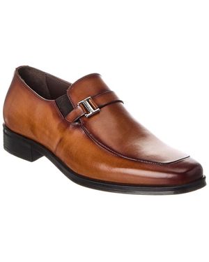 M by Bruno Magli Pivetto Leather Loafer - Brown