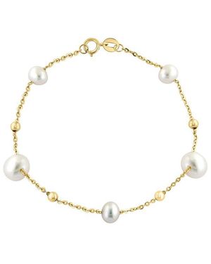 Effy Fine Jewelry 14K 5Mm, 7Mm Pearl Bracelet - Metallic