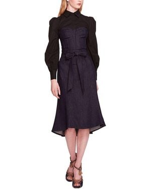 Marchesa Midi Dress - Blue