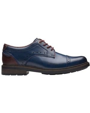 Clarks Un Briley Step Leather Oxford - Blue