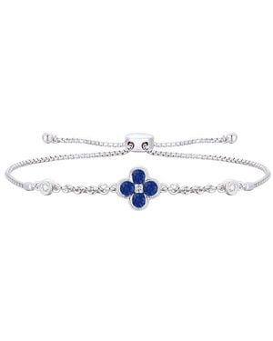 Gregg Ruth 14K 0.45 Ct. Tw. Diamond & Sapphire Bracelet - White