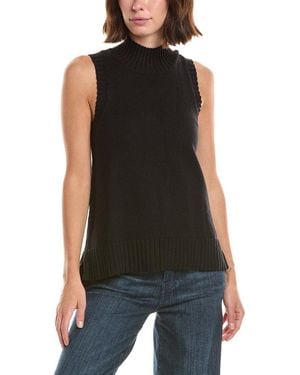 French Connection Cosysoft Hi Low Vest - Black