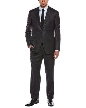 Canali 2Pc Wool & Silk-Blend Suit - Black