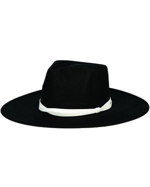 San Diego Hat Wide Brim Fedora - Black