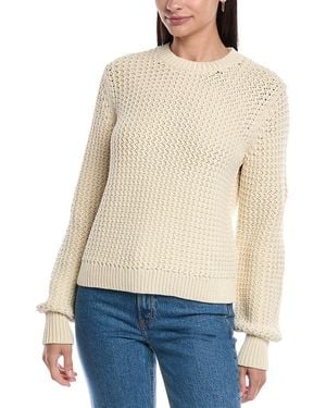 Theory Rickrack Stitch Jumper - Natural