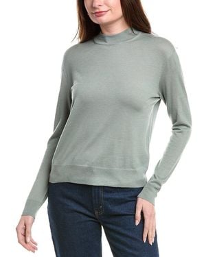 Vince Wool Mock Pullover - Grey