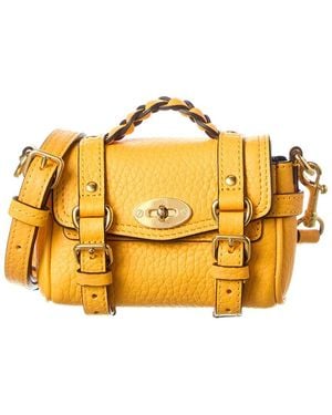 Mulberry Alexa Micro Leather Shoulder Bag - Yellow