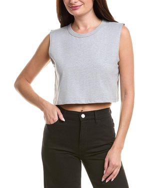 Leset Margo Crop Tank - Grey