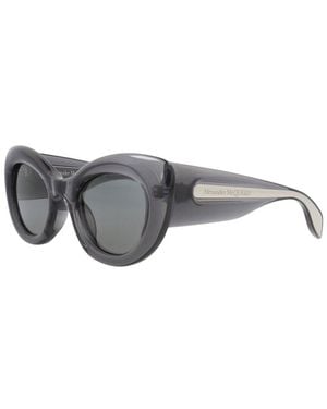 McQueen Am0403S 52Mm Sunglasses - Gray