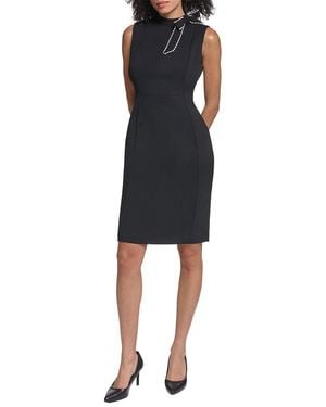 KARL LAGERFELD Scuba Dress - Black