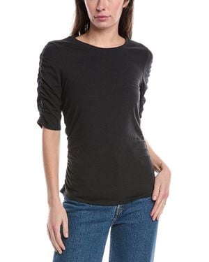 Rag & Bone Juliet Shirred T-Shirt - Black