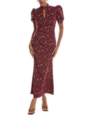 Estellina Printed Maxi Dress - Red