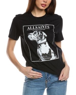 AllSaints Storm Boyfriend T-Shirt - Black