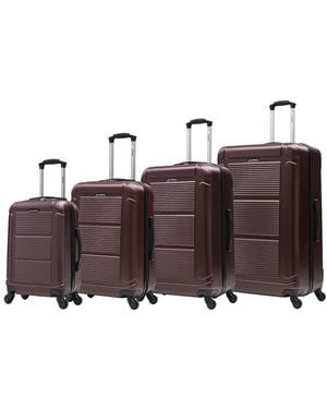 InUSA Pilot Lightweight Hardside 4pc Set - Brown