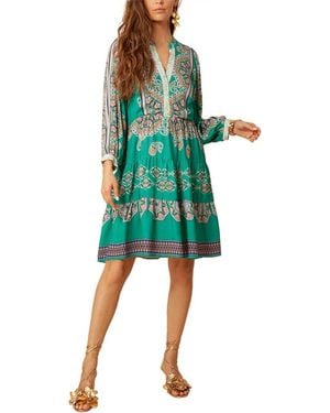 Hale Bob Crepe Dress - Green