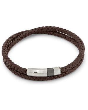 Tateossian Silver Bracelet - Brown