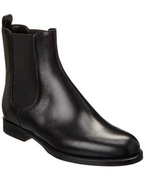 Manolo Blahnik Chelsa 25 Leather Boot - Black