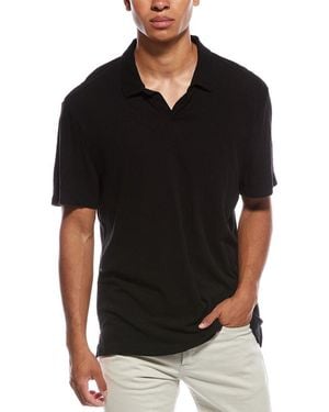 James Perse Jersey Polo Shirt - Black