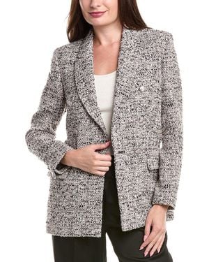 Maje Wool-Blend Blazer - Gray