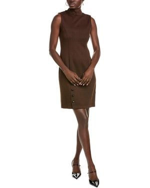 Sharagano Sheath Dress - Brown