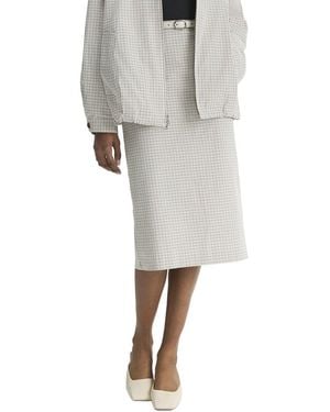 Vince Gardeners Check Pencil Skirt - Gray