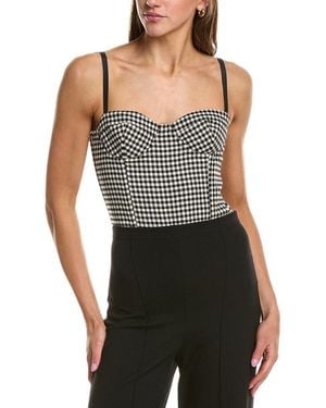 RED Valentino Wool-Blend Bodysuit - Black