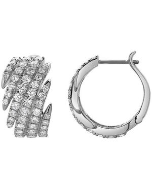 The Reserve 14k 3.50 Ct. Tw. Lab-grown Diamond Hoop Earrings - Metallic