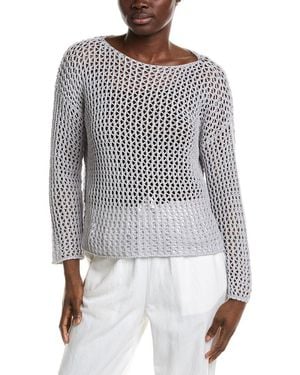 Eileen Fisher Bateau Pullover - Grey
