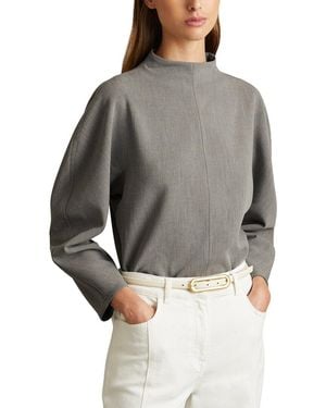 Reiss Markari Sculpted Workwear - Grey