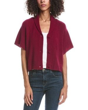 Brodie Cashmere Christina 100% Cashmere Cardigan - Red