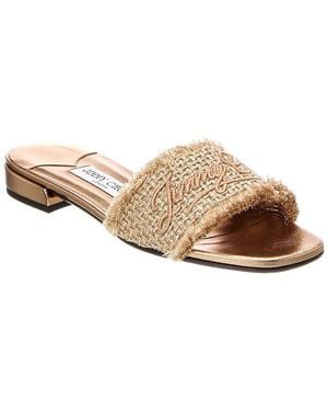Jimmy Choo Joa Canvas Sandal - Brown