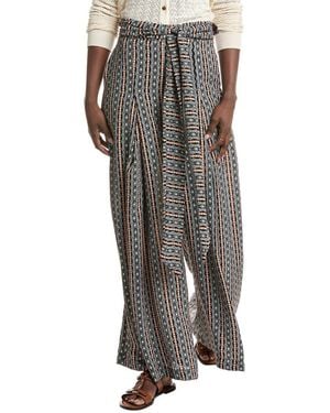 Gracia Boho Palazzo Pant - Gray