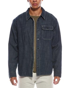James Perse Fleece-lined Denim Shirt Jacket - Blue