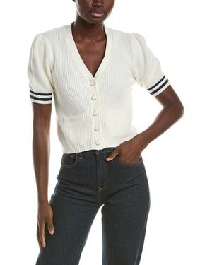 525 America Elbow Puff Sleeve Blouse - White