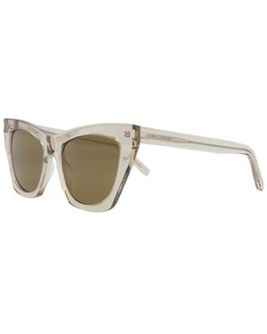Saint Laurent 55Mm Sunglasses - White