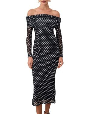 Ariele Tesoro Midi Dress - Black