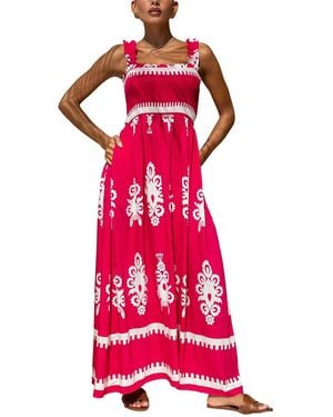 LEON GORI Sleeveless Maxi Dress - Red