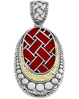 Samuel B. Coral Pearl Semeru Pendant - Red