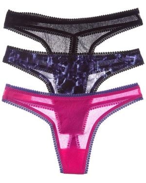 On Gossamer 3Pk Hip G Thong - Pink