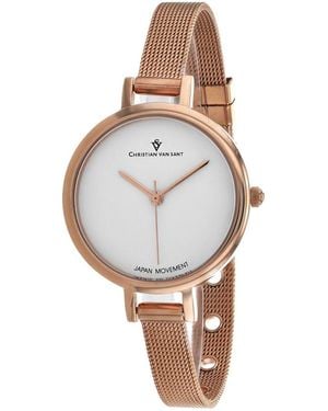 Christian Van Sant Grace Watch - White